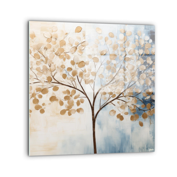 Quadro "Tree": Soffio di Natura in Colori Pastello su Vetro