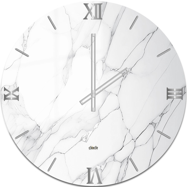 Orologio da Parete Marmo Grigio: Semplicità Elegante per Ogni Spazio