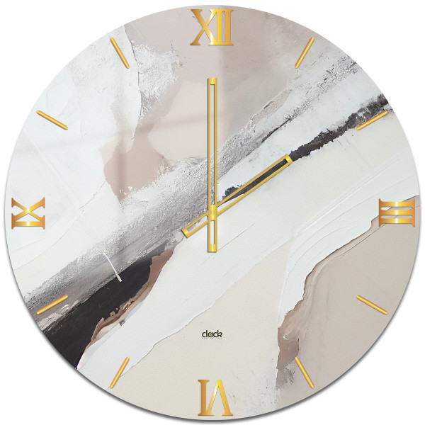 Orologio Neutral: Eleganza Sobria con Dettagli Dorati