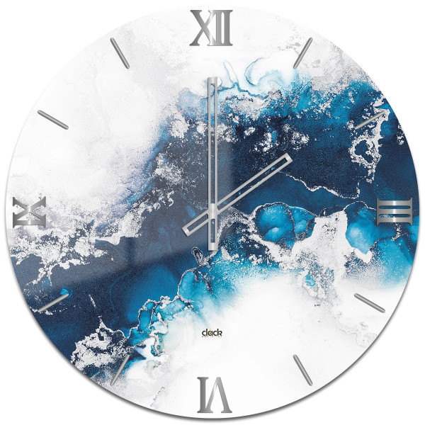 Orologio Onda Eterea: Vivacità Oceanica per le Tue Pareti