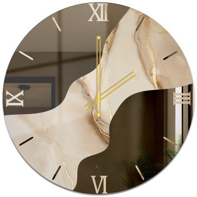 Orologio specchio onda oro