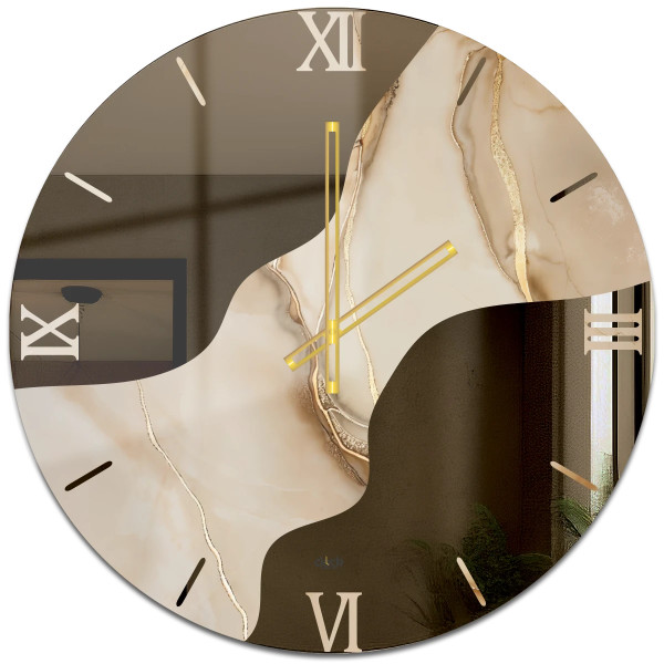 Orologio specchio onda oro