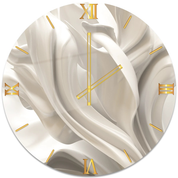 Orologio da parete vetro "Milky"