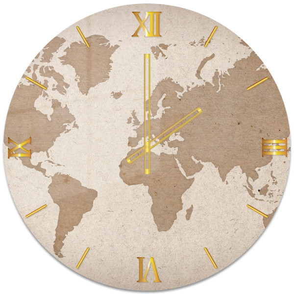 Orologio da parete vetro "Mappamondo"