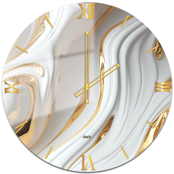 Orologio Bianco e Oro: Eleganza e Distinzione per la Tua Casa